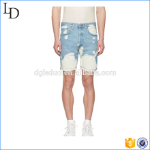 100% Baumwolle OEM Denim Shorts Sommer zerrissene Herren kurze Jeans